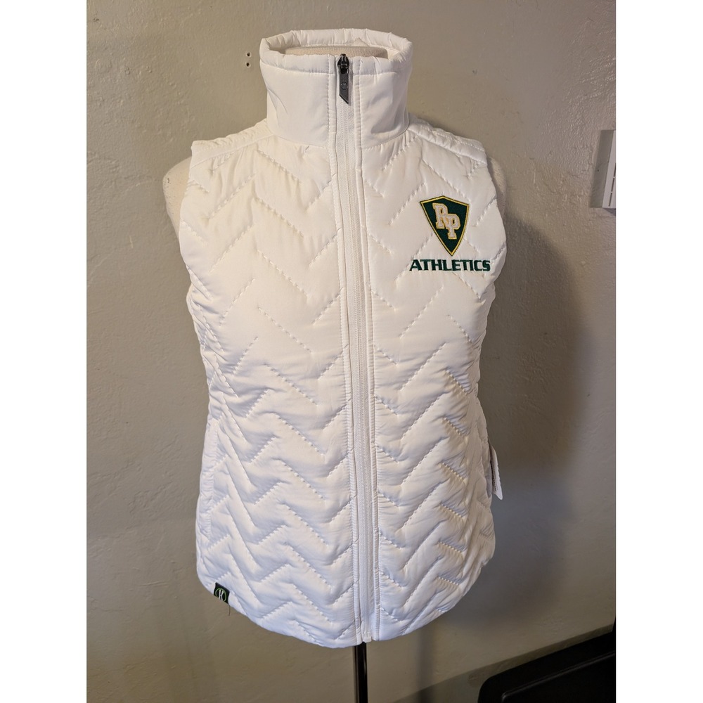 Holloway Repreve Eco Quilted White Vest NWT womens size Small